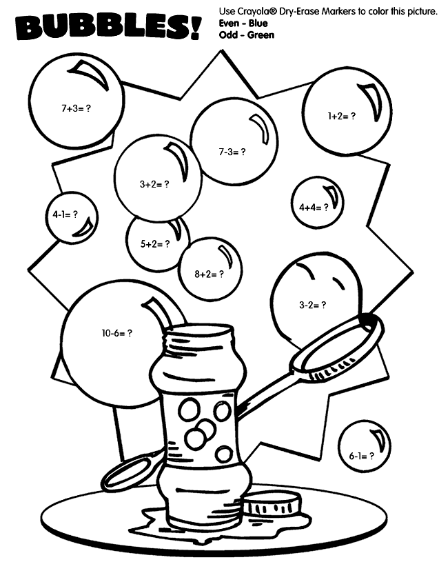 637x815 Bubbles Coloring Page