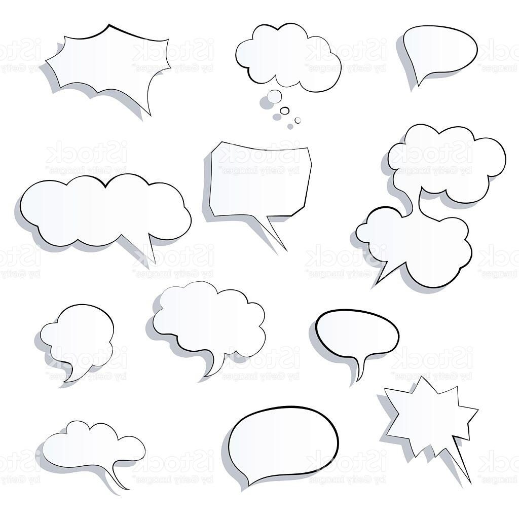 1024x1024 Unique Set Of Ic Speech Bubbles Icon Thought Bubble Vector Drawing