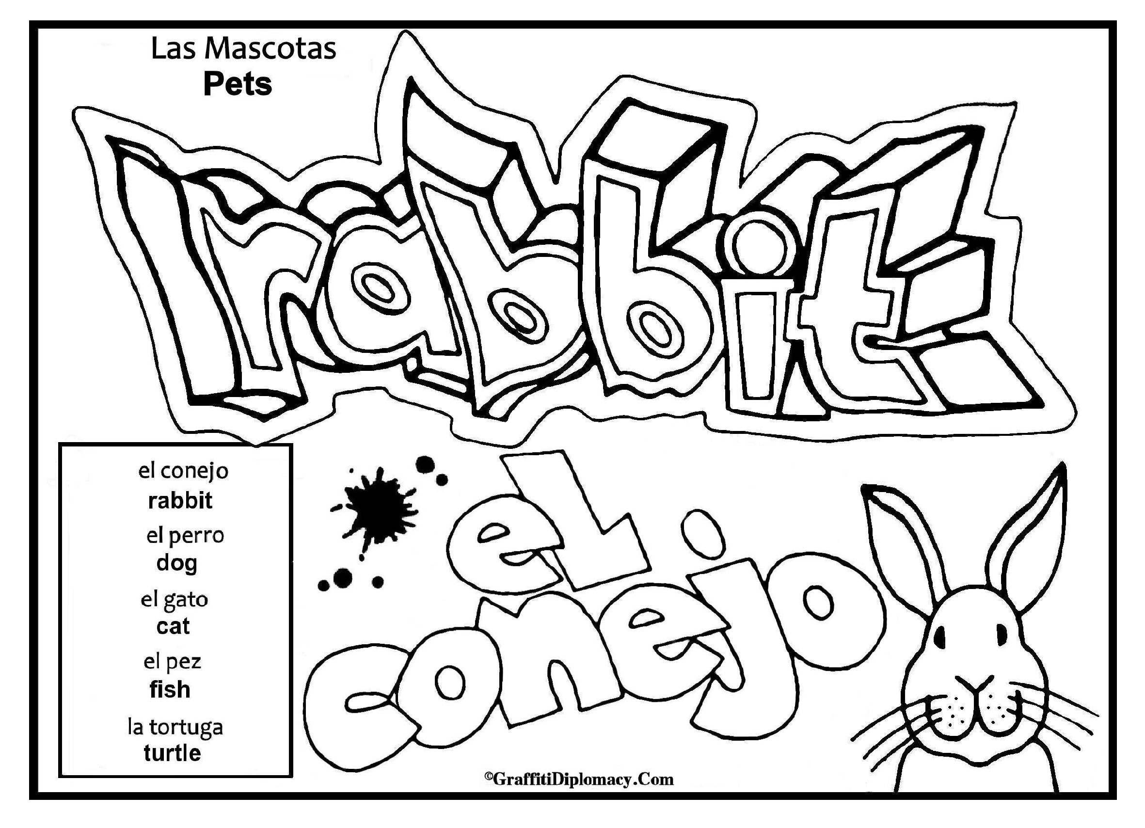 2362x1708 Digame Con Colores Spanish To English Free Coloring Pages