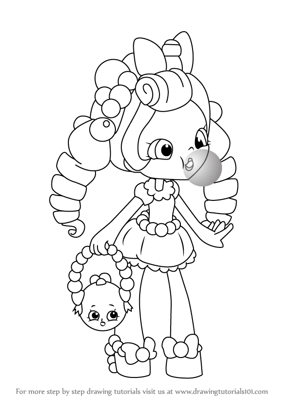 596x843 Step By Step How To Draw Bubbleisha From Shopkins