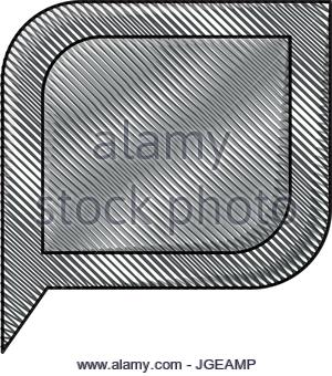 300x340 Silhouette Rectangle Chat Bubble Icon Stock Vector Art