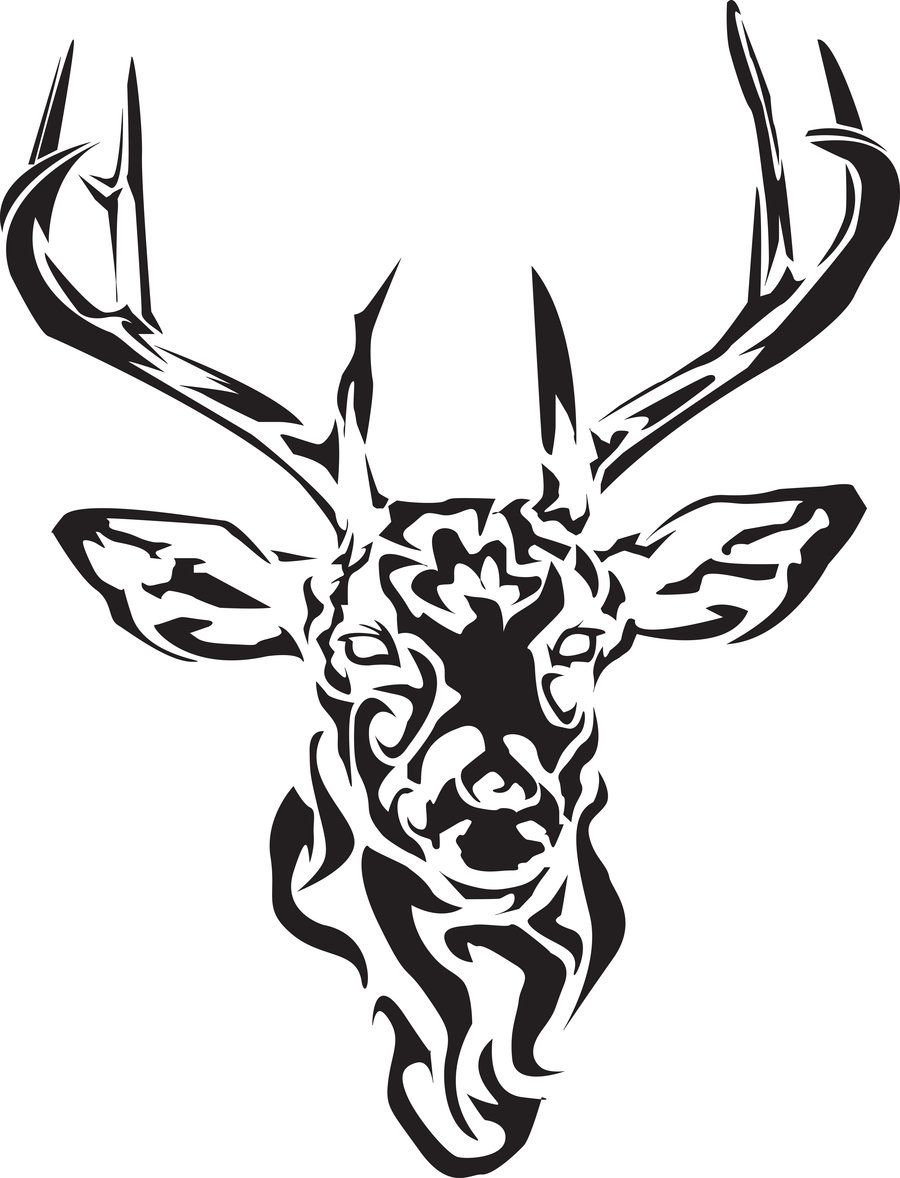 900x1178 Celtictribal Deer Ink