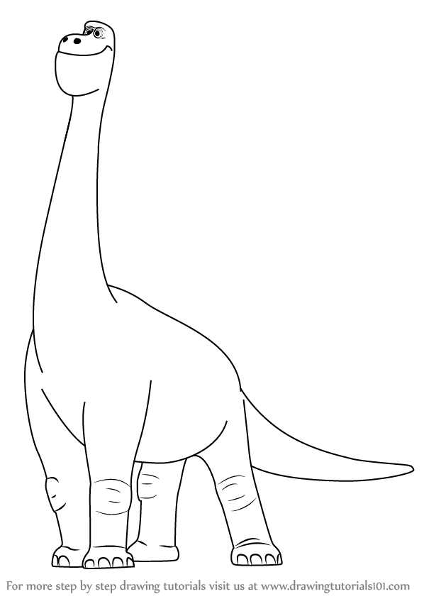 598x844 Learn How To Draw Buck From The Good Dinosaur (The Good Dinosaur