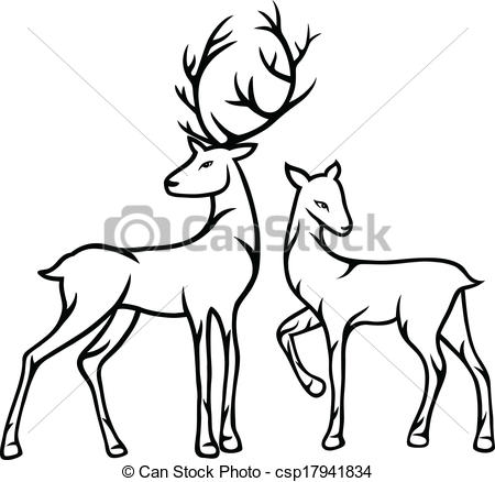 450x438 Drawing Deer Clipart, Explore Pictures