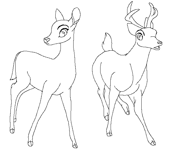 587x515 Traced Bambi Base