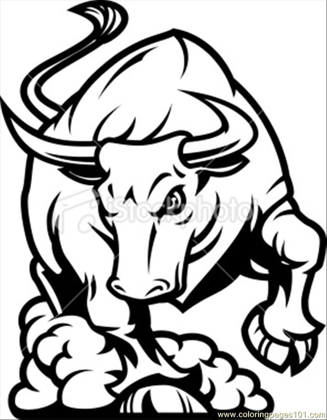 650x834 Bull Coloring Pages