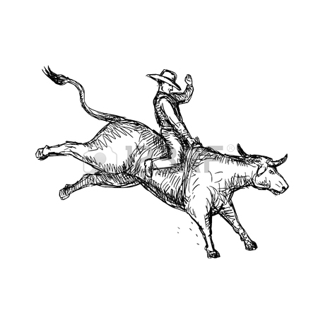 450x450 304 Bull Riding Cliparts, Stock Vector And Royalty Free Bull