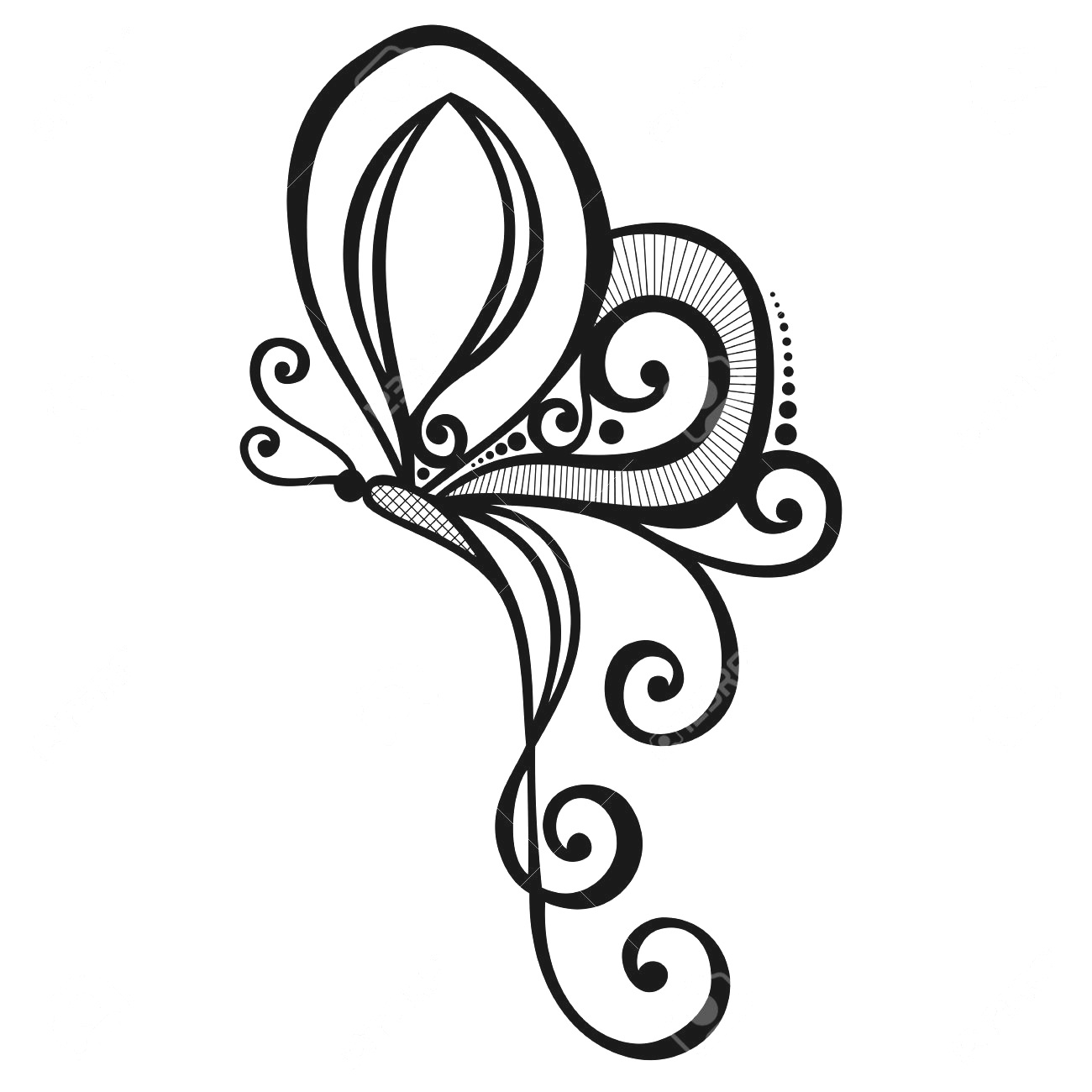 1300x1300 Butterfly Painting With Butterfly Drawing And Amazing Butterfly