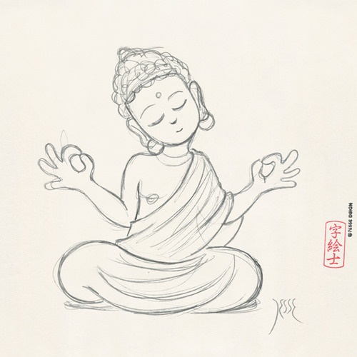 500x500 Pin By Carolina Ansoain On Arte Buddha Drawing