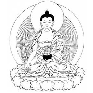 300x300 Buddha Drawing Black And White