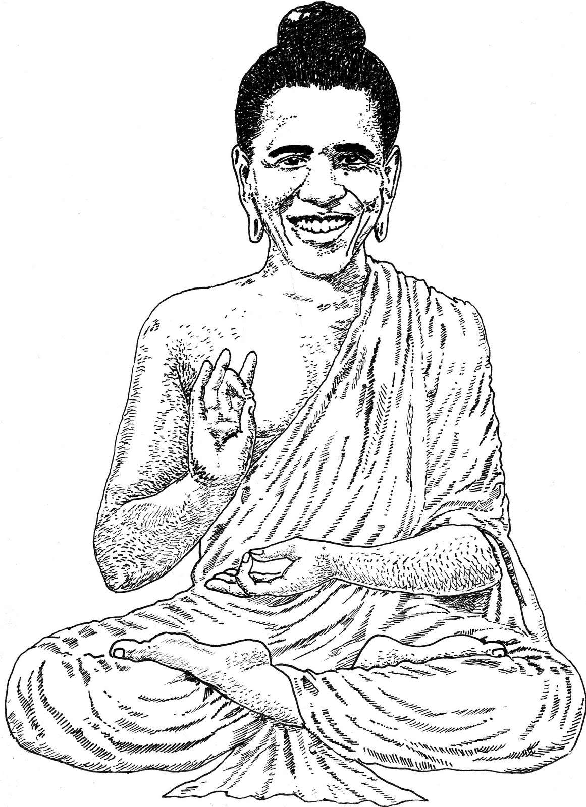 1161x1600 Jack Coltman (Artist) Buddha Obama