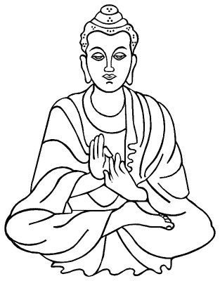 Buddha Drawing Easy at GetDrawings | Free download