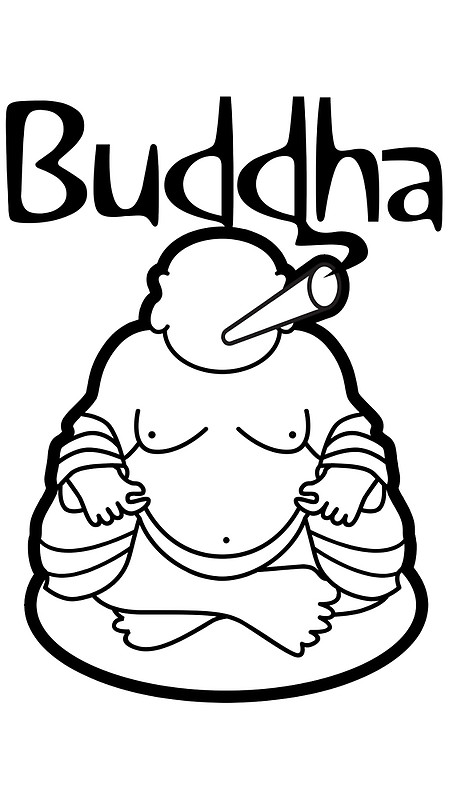 449x800 Buddha Posters By Doobclothing Redbubble
