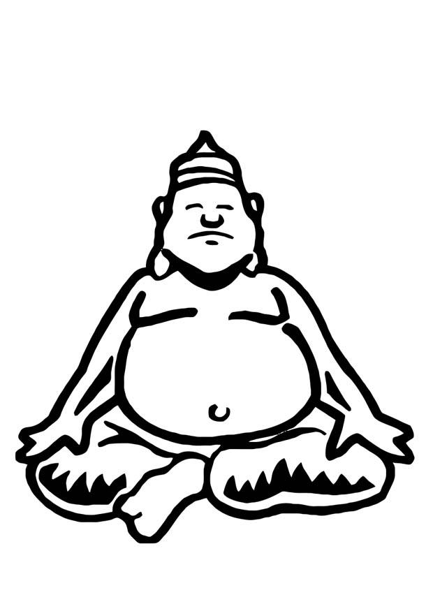 620x875 Coloring Page Buddha