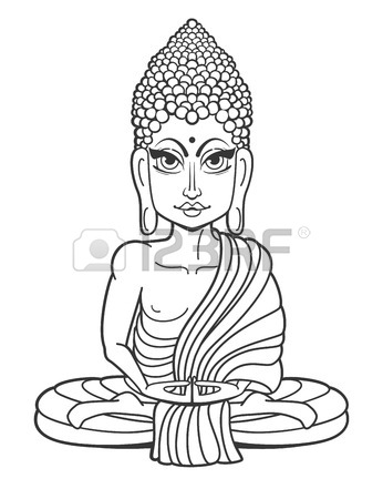 346x450 Buddha Drawing Stock Photos. Royalty Free Business Images