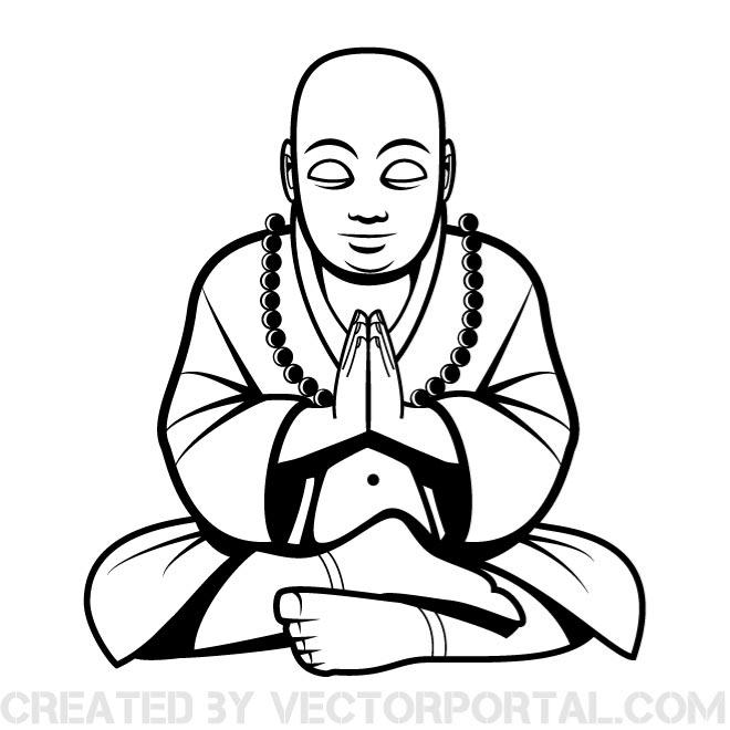 660x660 Buddha Vector Illustration
