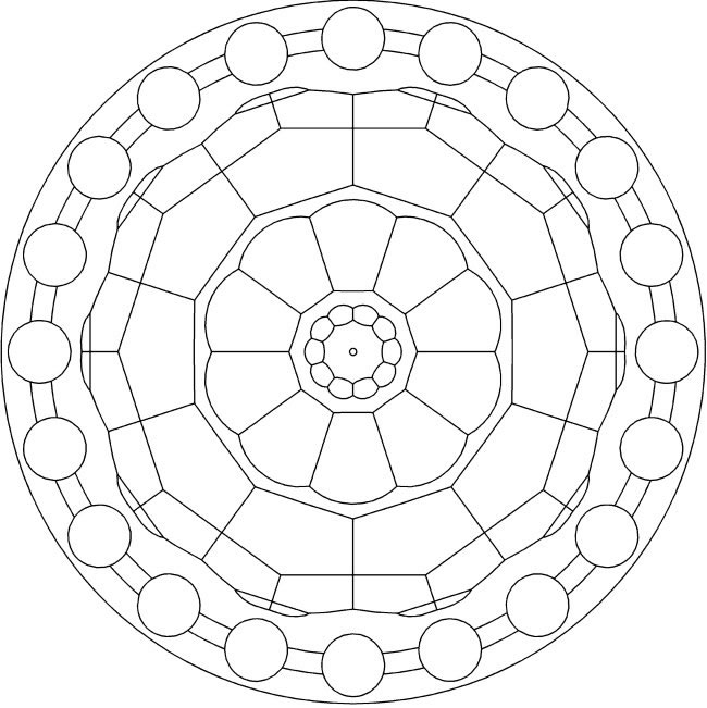650x651 Buddha Mandala Coloring Pages