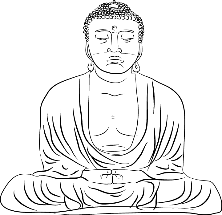 721x698 The Great Buddha By Sparky J