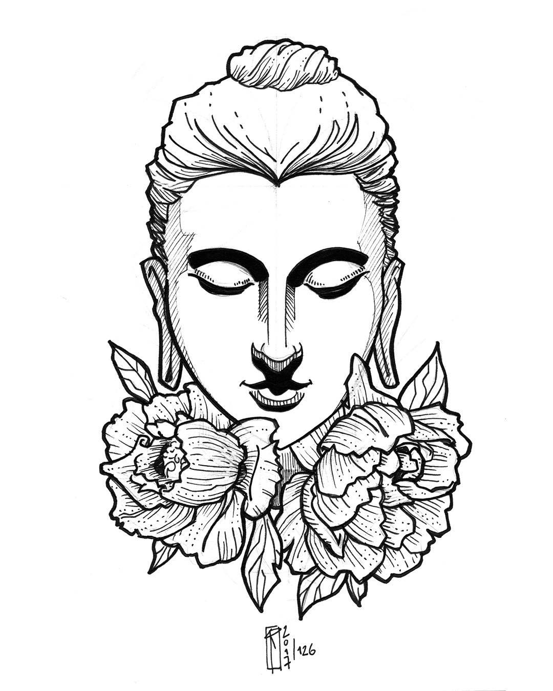 1080x1350 Sketch Buddha Illustration Art On Instagram
