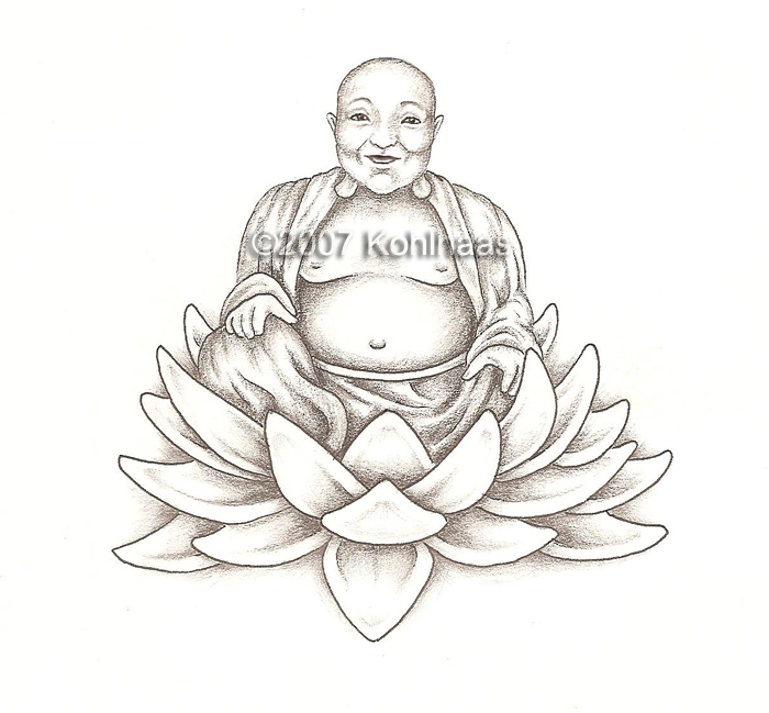 700x649 Buddha Sketch