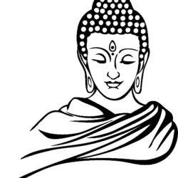 250x250 Gautama Buddha Drawing, Pencil, Sketch, Colorful, Realistic Art