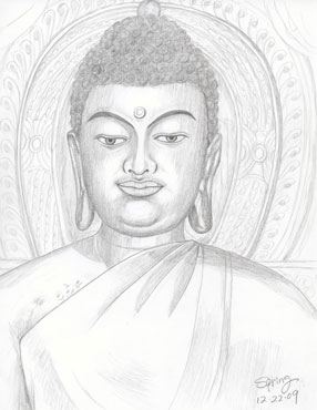 286x370 Buddha Speaking Cards Springs Greeting Cards