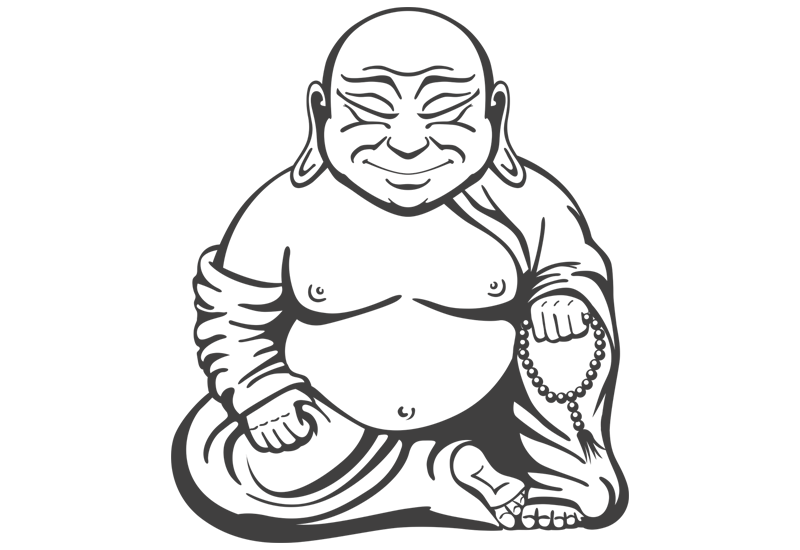 800x550 Buddha Wall Decal Easy Decals