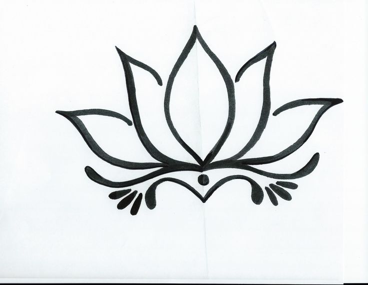 736x571 Collection Of Black White Buddha Lotus Tattoo Design