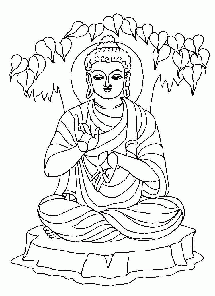 750x1031 Buddha Coloring Pages Many Interesting Cliparts