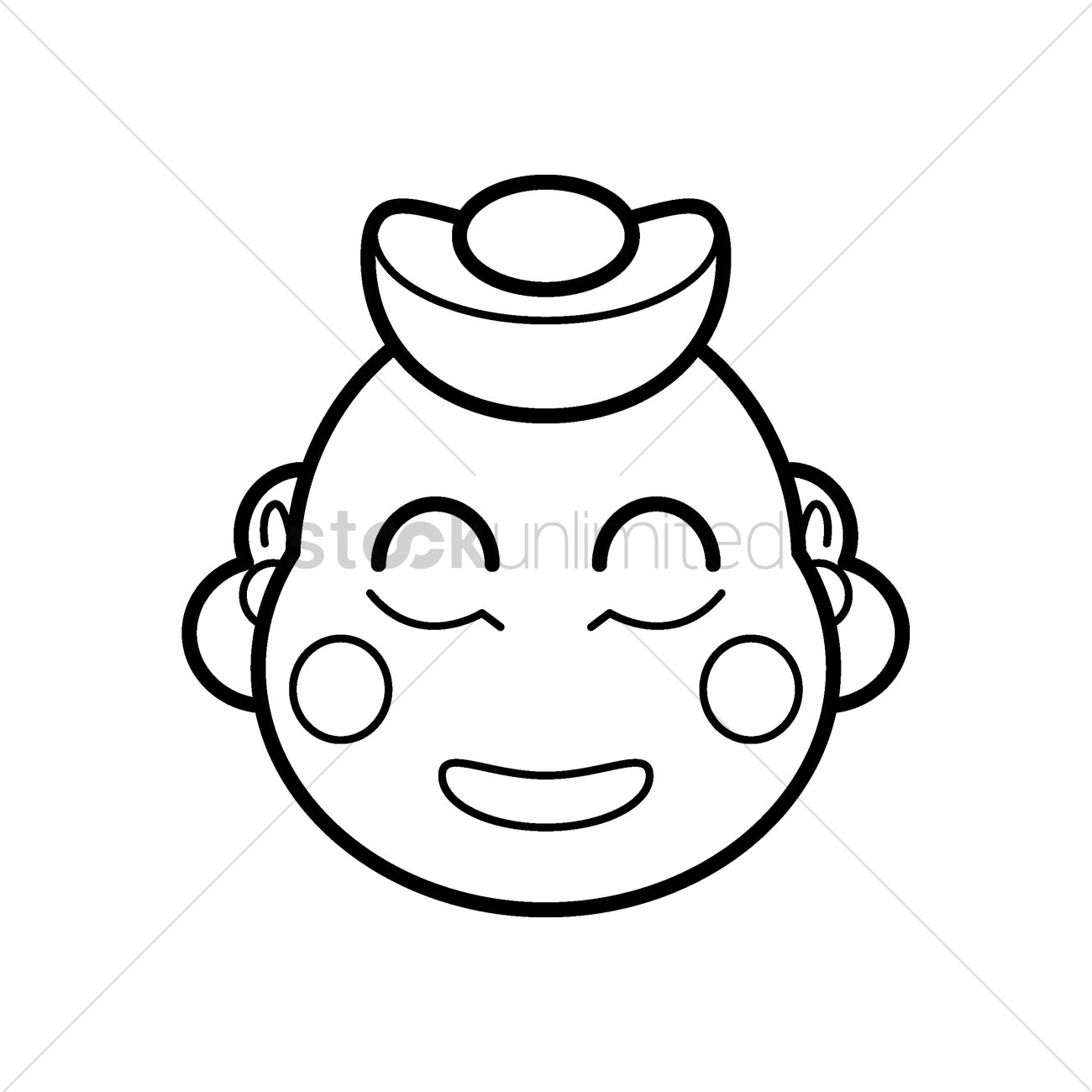 1300x1300 Laughing Buddha Face Drawing 10548 Mediabin
