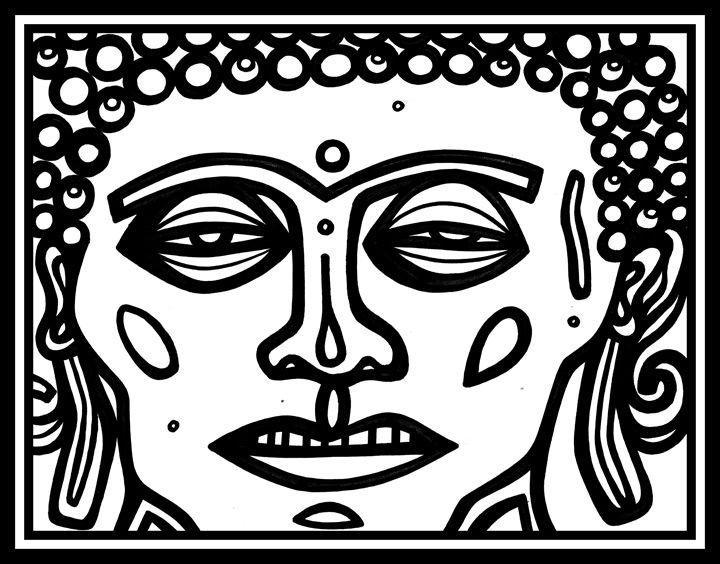 Buddha Face Drawing at GetDrawings | Free download