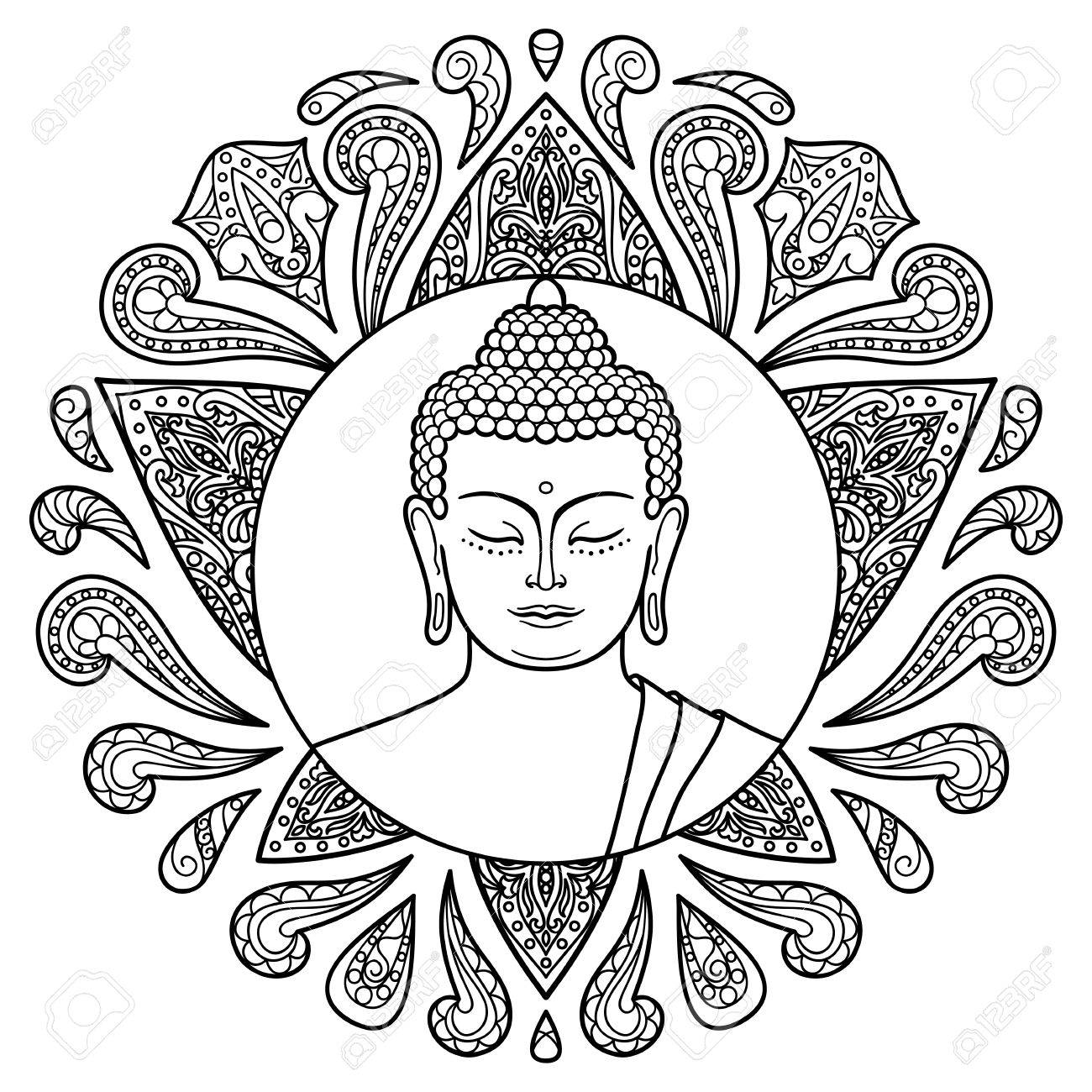 Buddha Head Drawing at GetDrawings | Free download