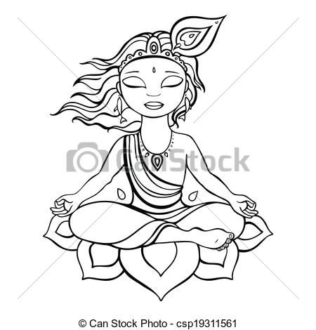 450x470 Resultado De Imagen Para Krishna Dios Hindu Dibujar India Geo