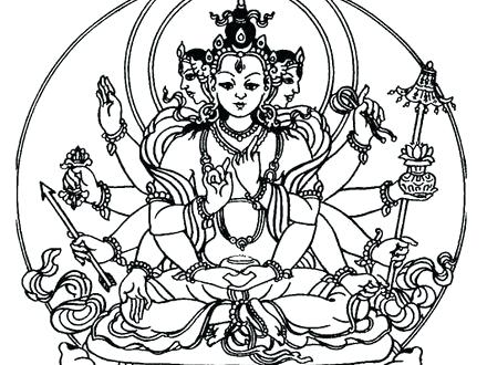 440x330 Buddhist Coloring Pages