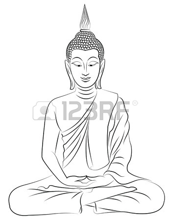 Buddha Outline Drawing at GetDrawings | Free download