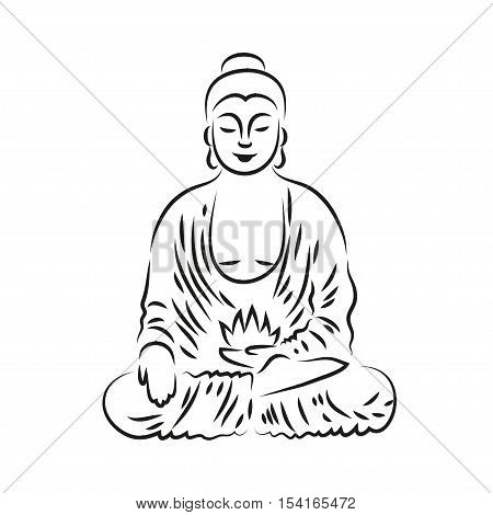 450x470 Buddha Statue Sketch Style Vector Vector Amp Photo Bigstock