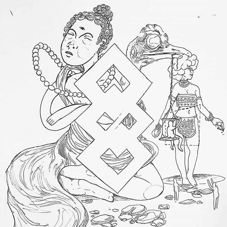 750x750 Buddha Art Drawing Peace On Instagram