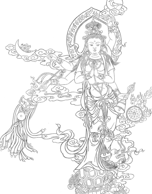 500x639 Buddha Sketch Drawings Tumblr