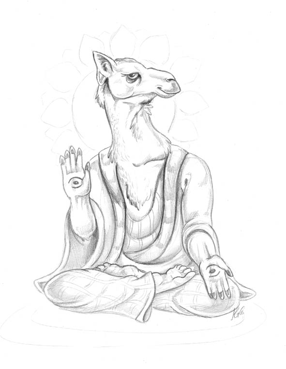 591x761 Buddha Camel By Suchomimus