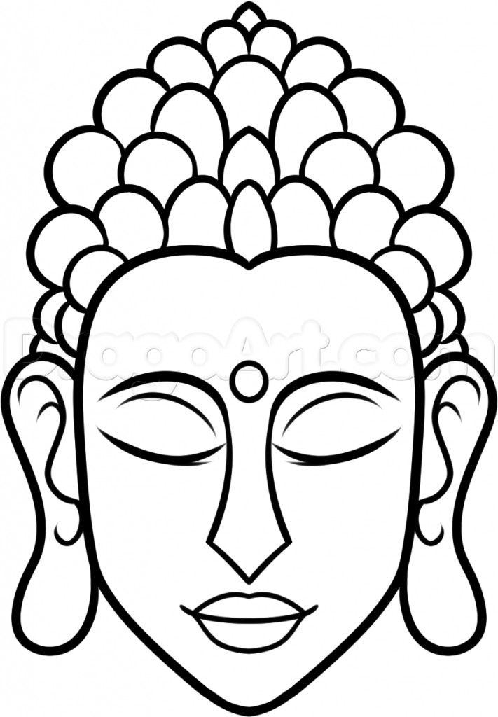 711x1024 How To Draw A Buddha