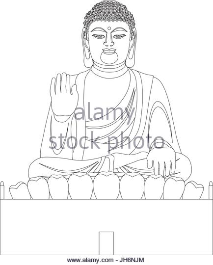 434x540 Sitting Buddha Stock Vector Images