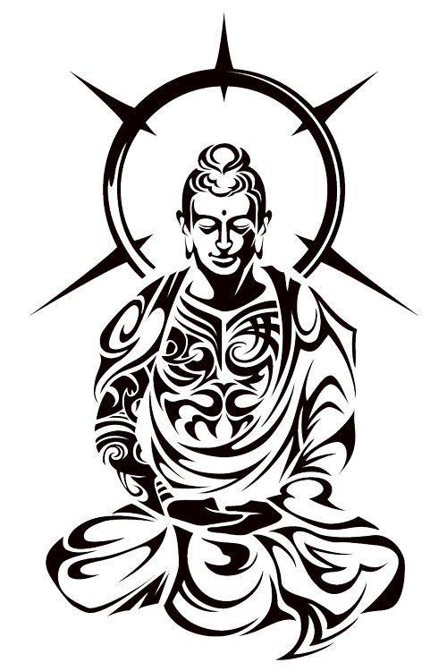 500x750 Coloring Pages Of Buddha Drawing And Painting