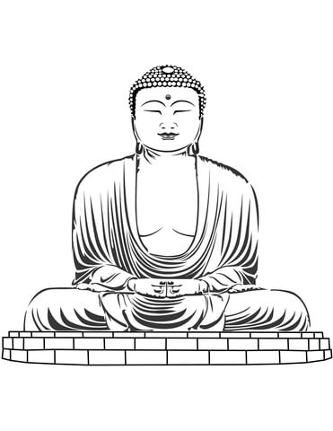 371x480 Buddha Coloring Page Free Printable Coloring Pages