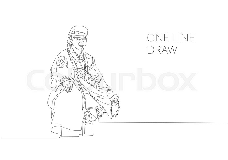 799x563 Continuous One Line Modern Drawing Of Buddhist Monk Sits