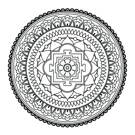 570x570 Buddhist Coloring Pages Coloring Mandala Coloring Pages At Mandala