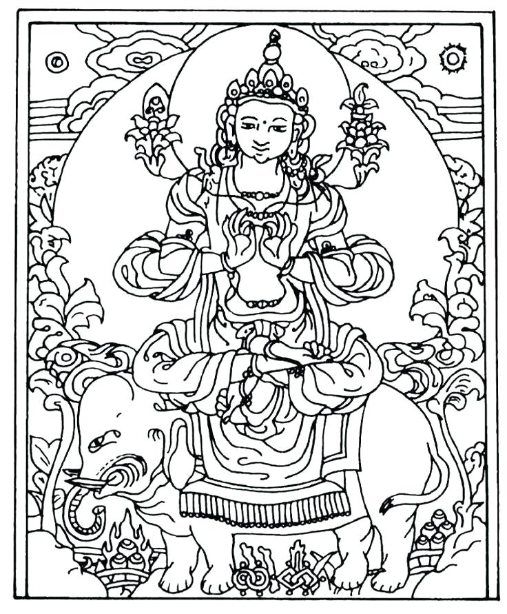 736x891 Buddhist Coloring Pages Coloring Page Coloring Pages Drawings Free