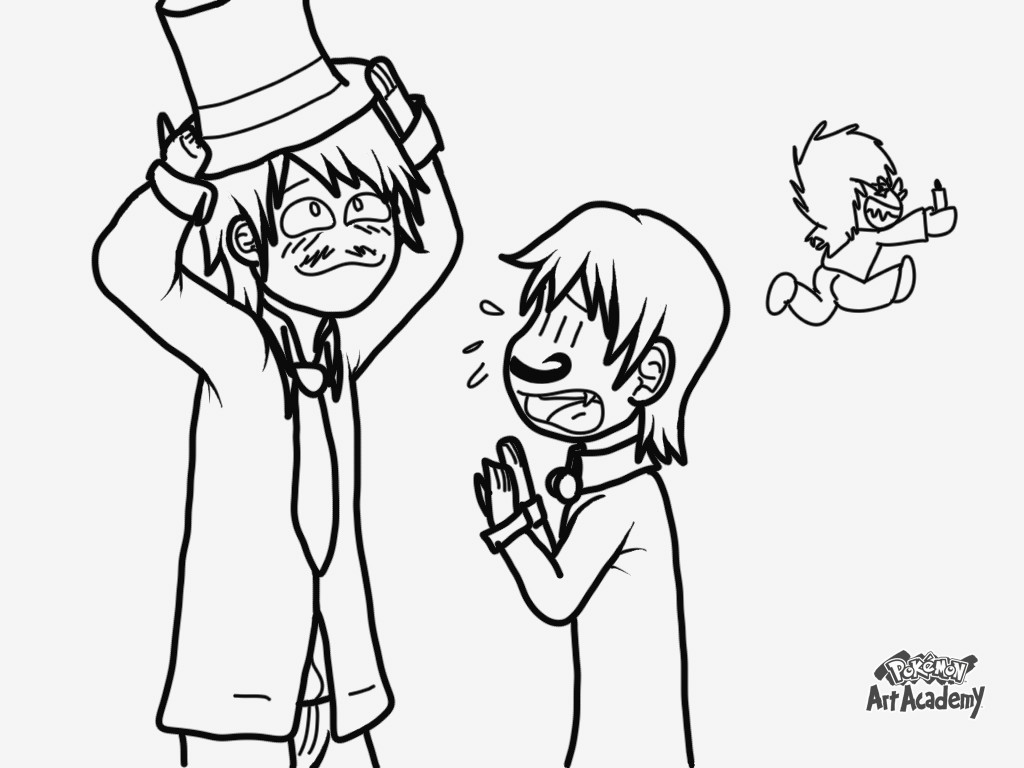 1024x768 Another Birthday Drawing For My Buddy. Artistic Stuff