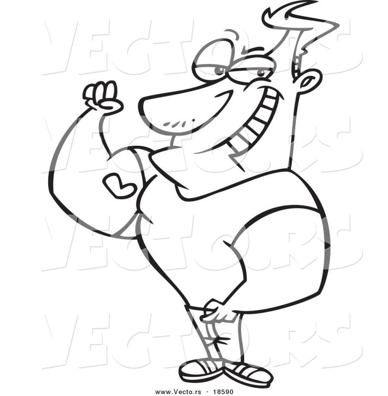 784x800 Buff Man Clipart
