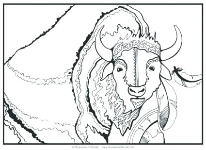 425x309 Buffalo Coloring Pages Nice Bison Coloring Page For Kids Buffalo