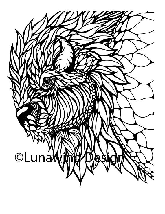 570x737 Bison Buffalo Animal Artwork Coloring Nursery Design Children